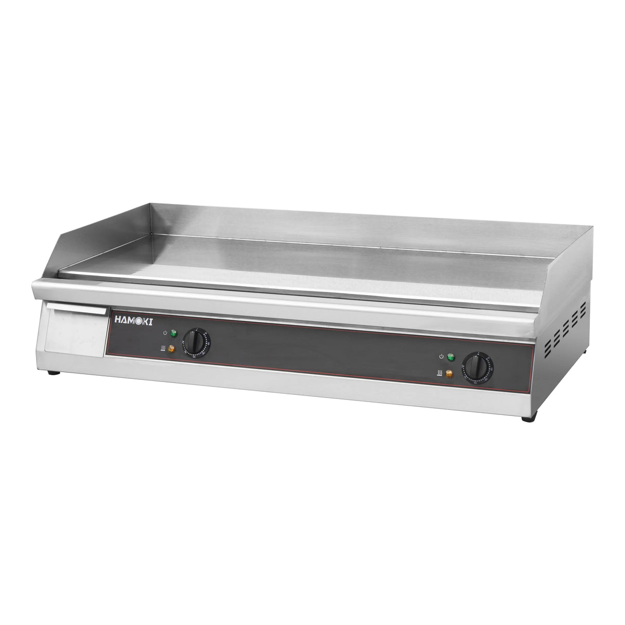 Hamoki 2 Burner Electric Flat Countertop Chrome Plated Griddle 1000mm Wide | 101106 Electric Griddles Hamoki