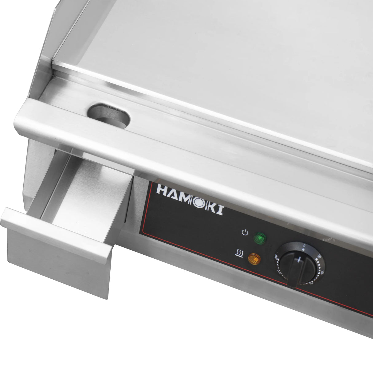 Hamoki 2 Burner Electric Flat Countertop Chrome Plated Griddle 1000mm Wide | 101106 Electric Griddles Hamoki