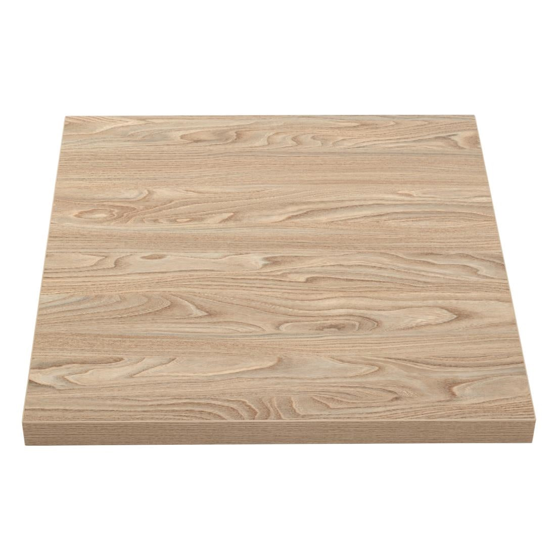 Bolero Pre-drilled Square Tabletop Antique Natural 700mm - GR331 Wood Effect Table Tops Bolero