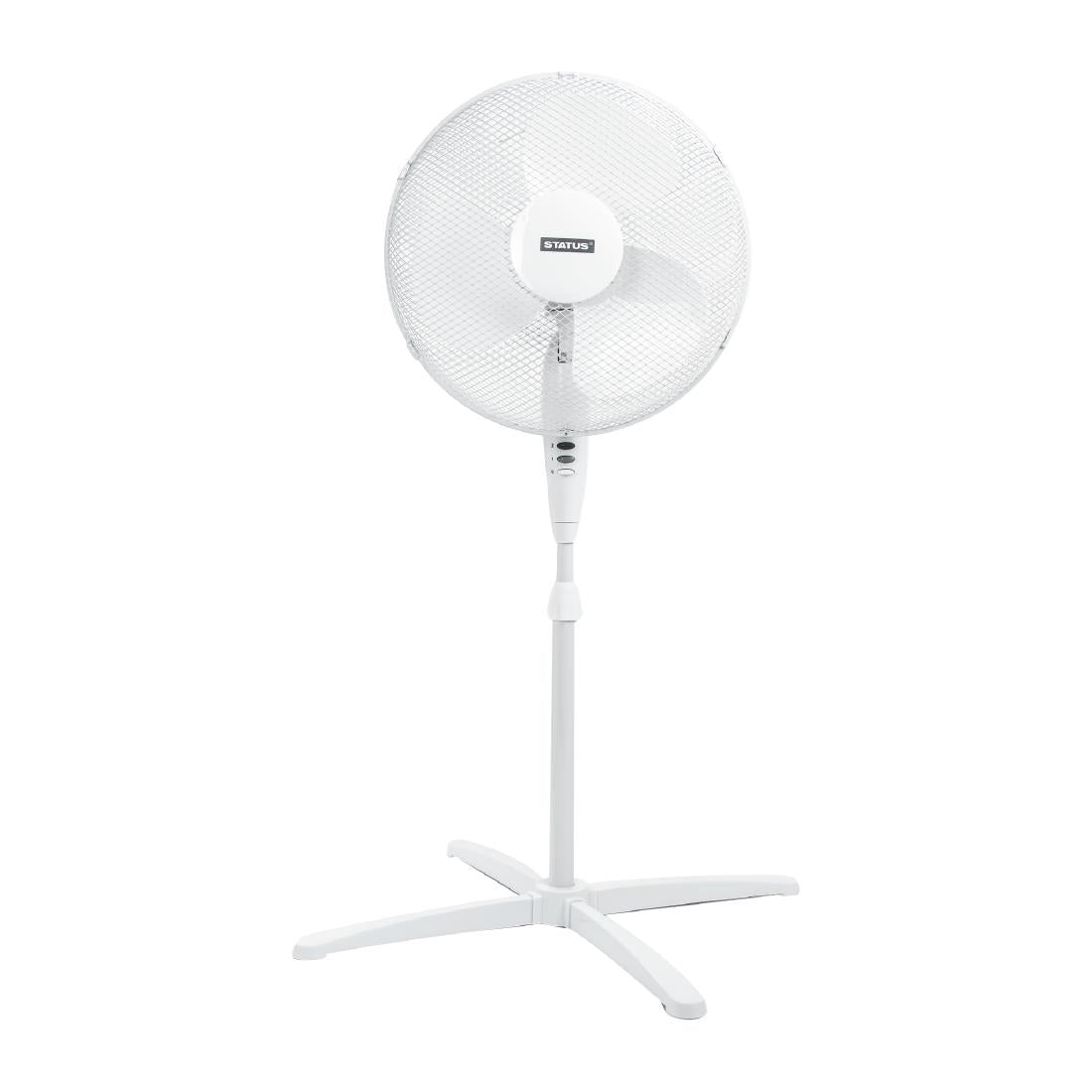 Status 16" Oscillating White Stand Fan - GR389 Status