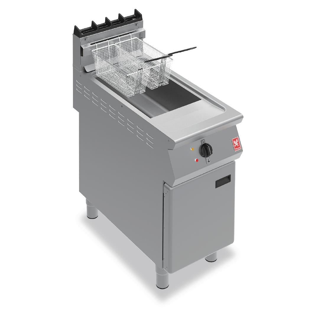Falcon F900 Single Tank Twin Basket Free Standing Propane Gas Fryer G9341 - GR461-P Freestanding Gas Fyers Falcon