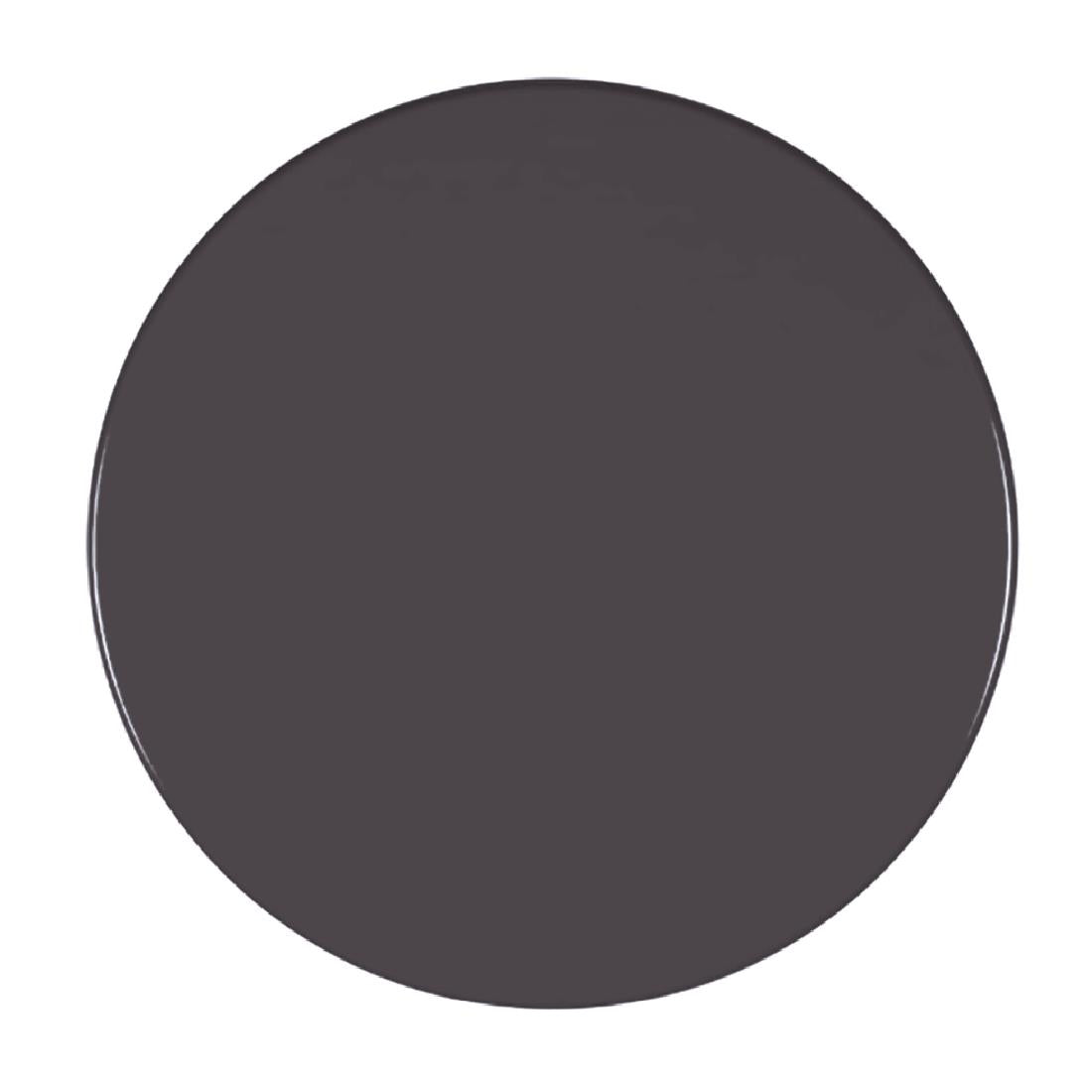 Werzalit Pre-drilled Round Table Top Dark Grey 600mm - GR632 Solid Colour Table Tops Werzalit