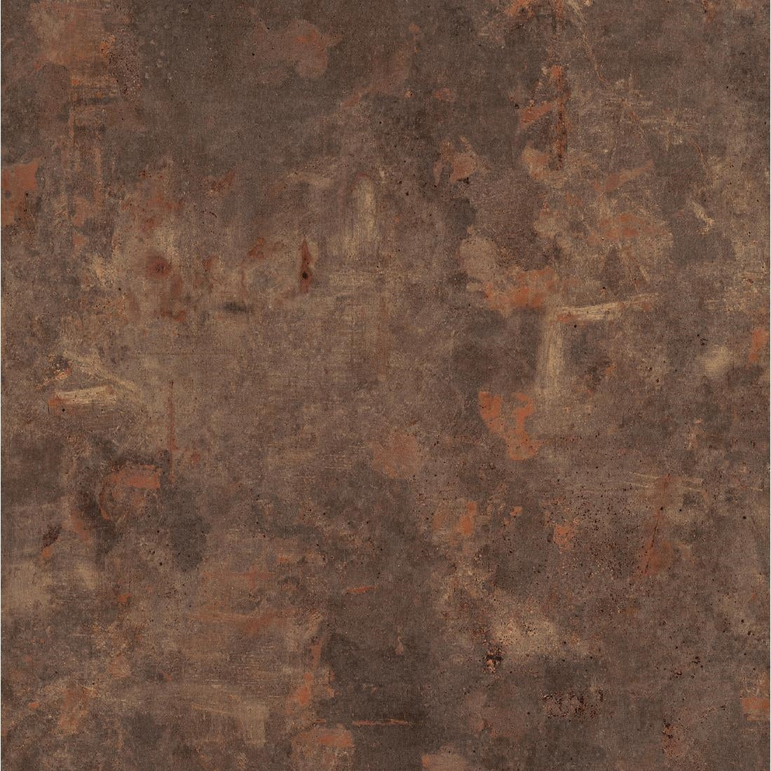 Werzalit Pre-drilled Square Table Top Rust Brown 600mm - GR641 Stone Effect Table Tops Werzalit