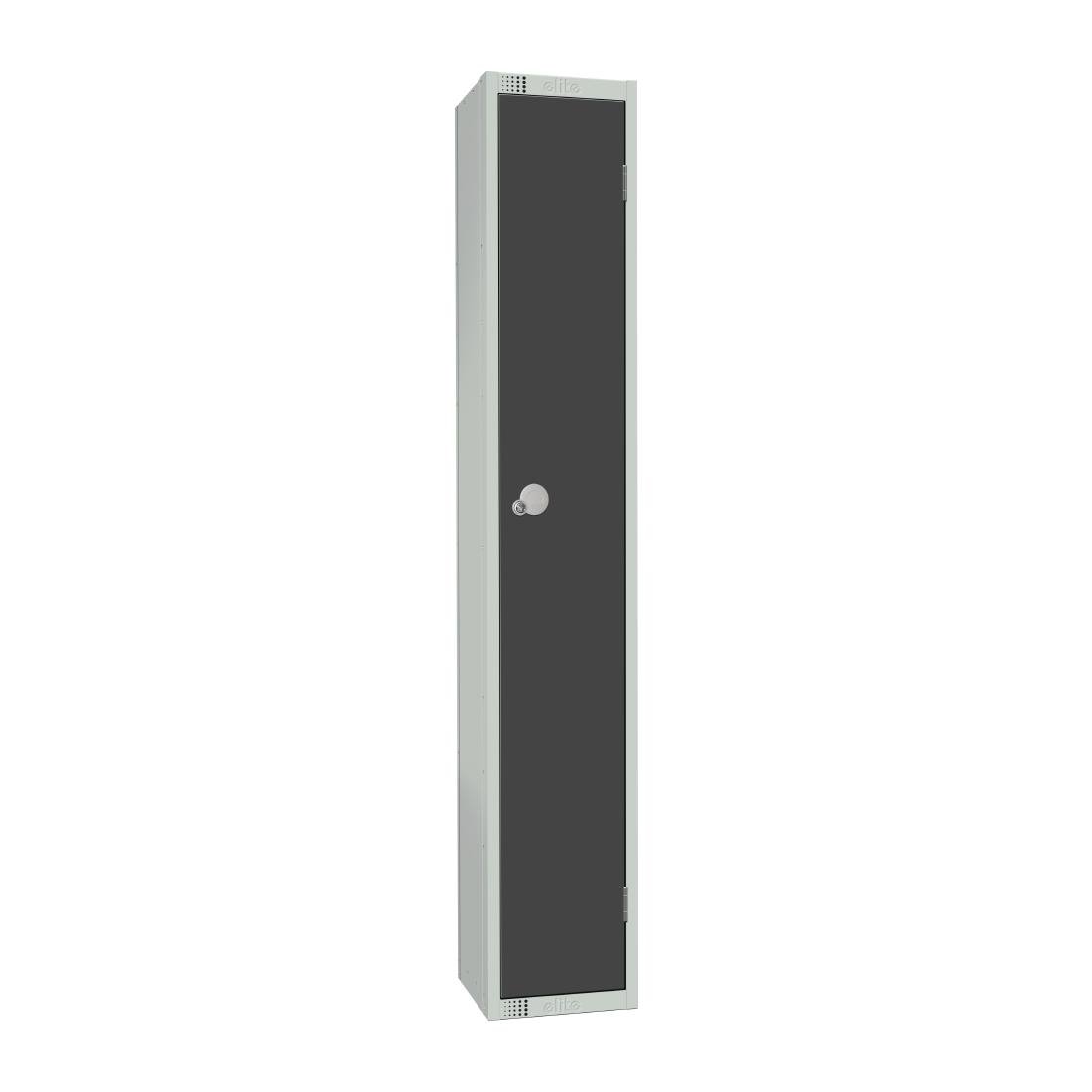 Elite Single Door Electronic Combination Locker Graphite Grey - GR677-EL Steel Lockers 300mm Deep Elite Lockers
