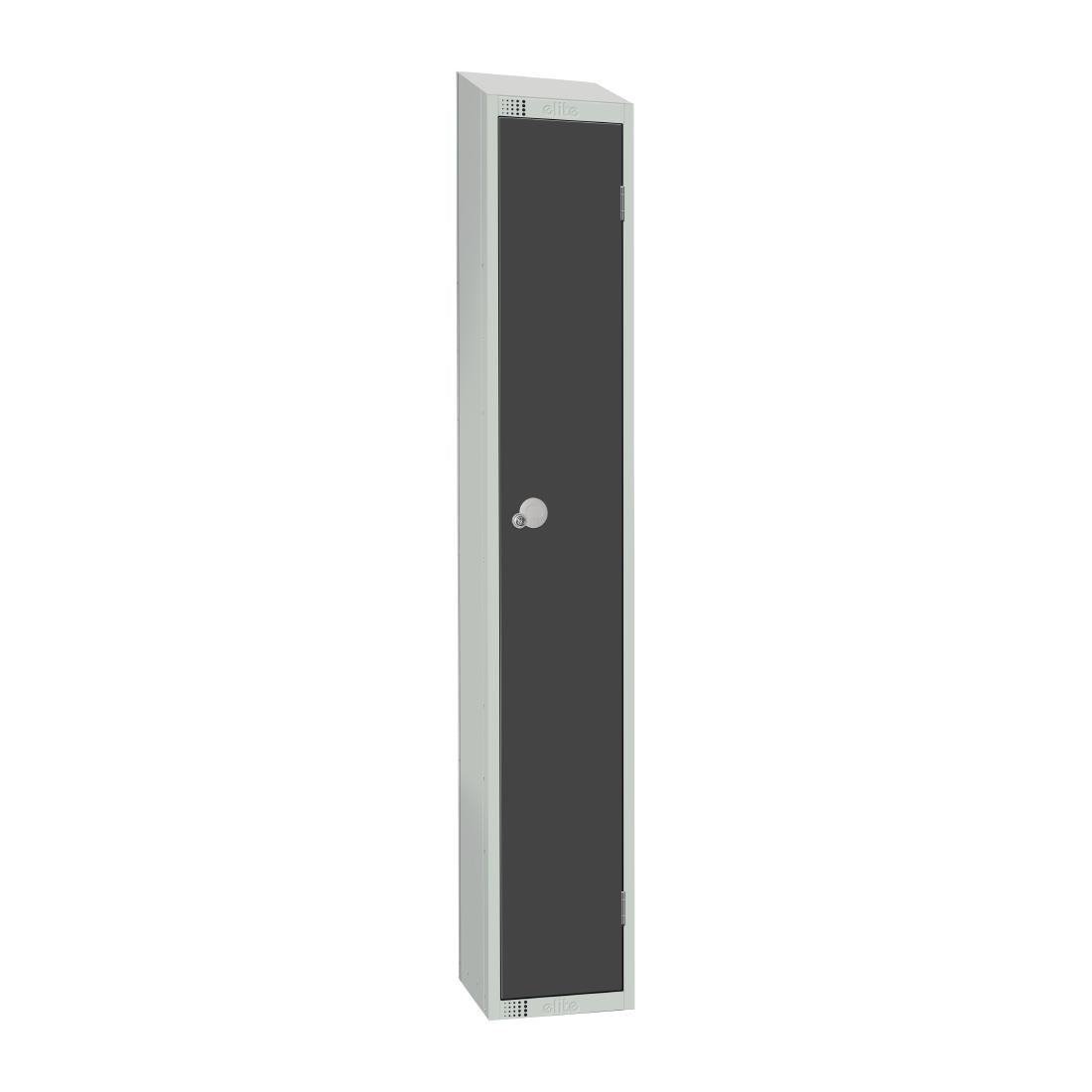 Elite Single Door Manual Combination Locker Locker Graphite Grey - GR677-CLS Steel Lockers 300mm Deep Elite Lockers