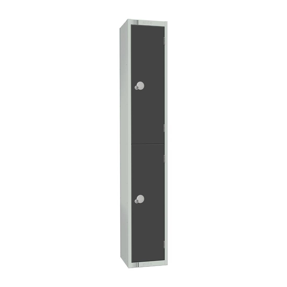 Elite Double Door Coin Return Locker Graphite Grey - GR678-CN Steel Lockers 300mm Deep Elite Lockers