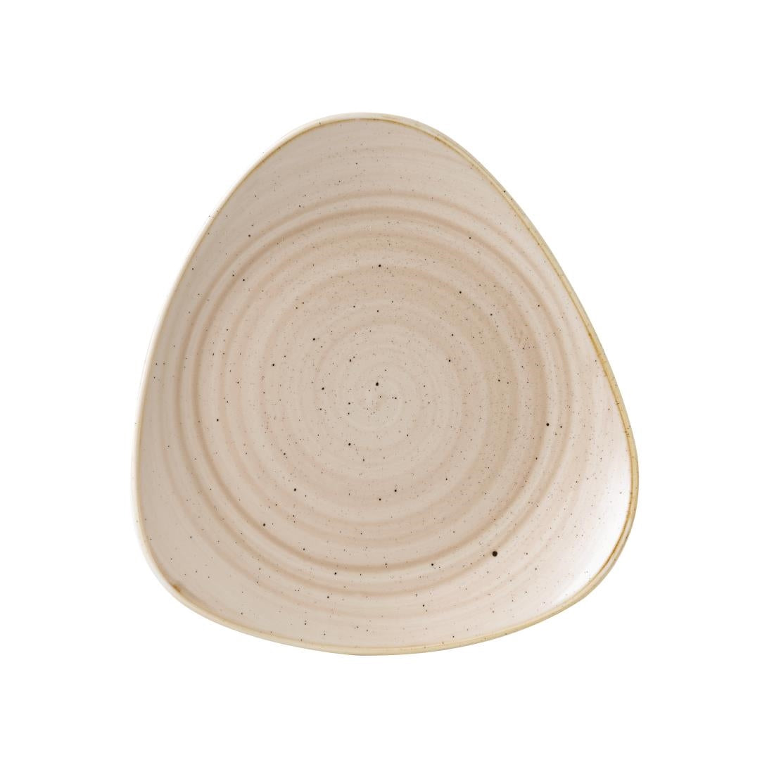 Churchill Stonecast Triangle Plates Nutmeg Cream 311mm (Pack of 6) - GR939 Plates Churchill