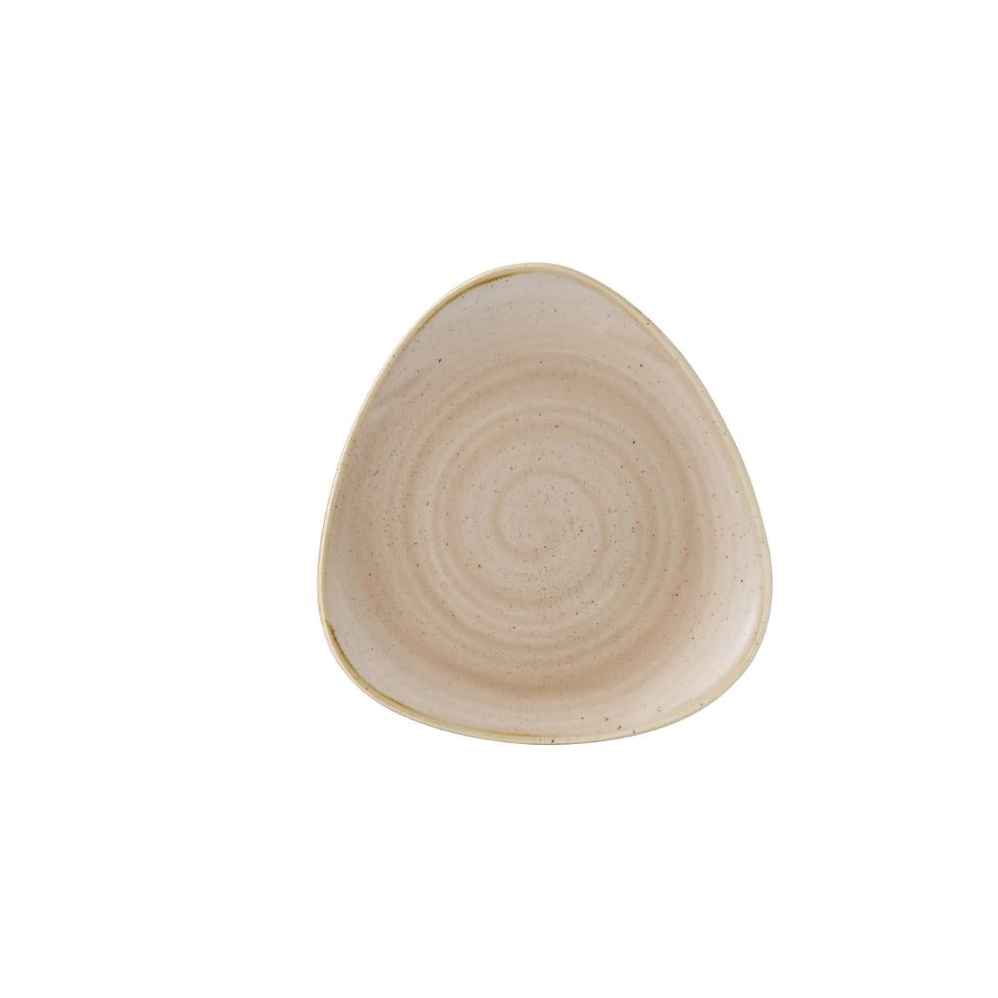 Churchill Stonecast Triangle Plates Nutmeg Cream 192mm (Pack of 12) - GR941 Plates Churchill