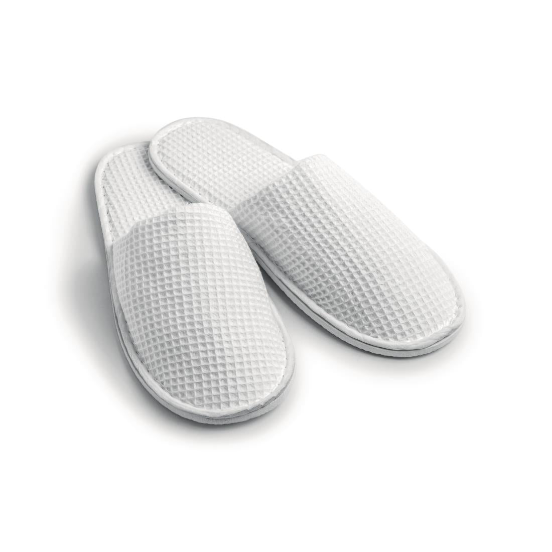 Mitre Essentials Honeycomb Slipper Closed Toe White - GT738 Mitre Essentials