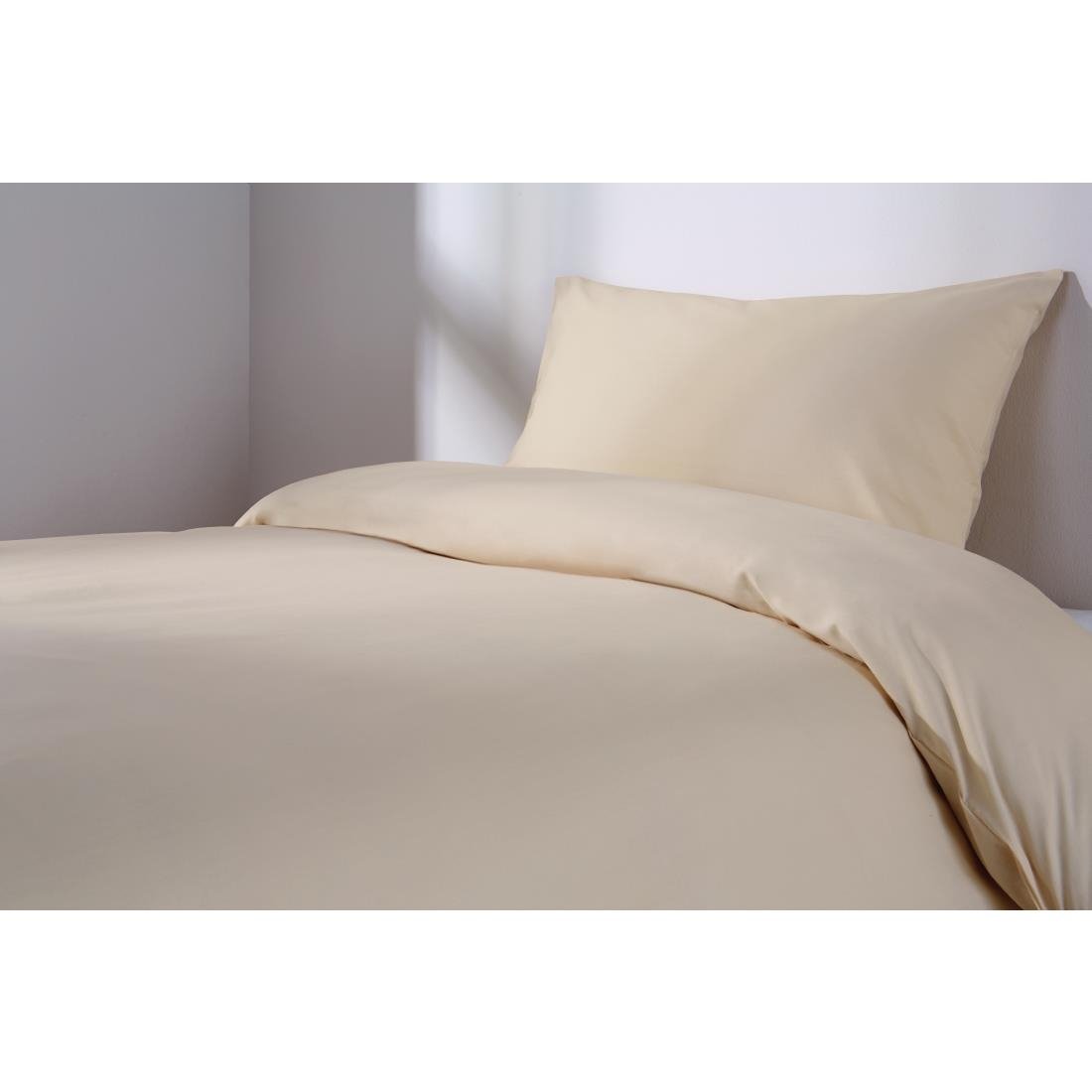 Mitre Essentials Spectrum Fitted Sheet Oatmeal Metric Single - GU172 Mitre Essentials