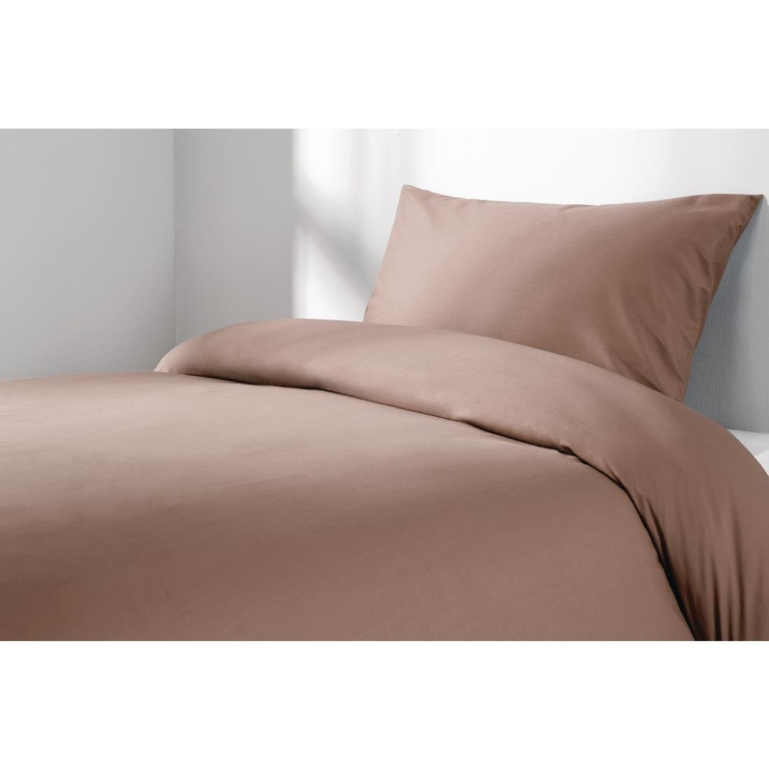 Mitre Essentials Spectrum Kick Pleat Valance Mocha Single - GU257 Mitre Essentials
