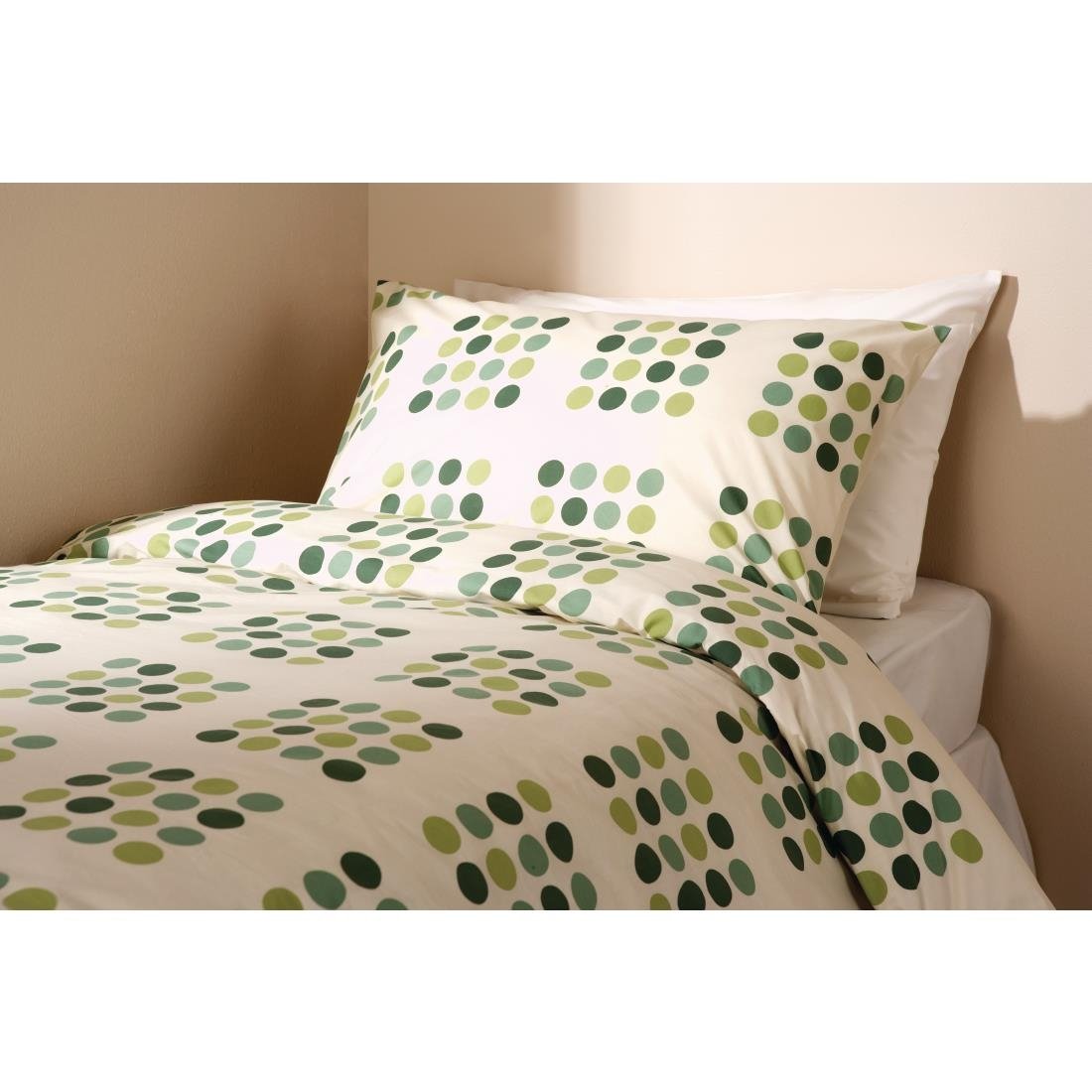 Mitre Essentials Memphis Duvet Cover Green Double - GU299 Mitre Essentials