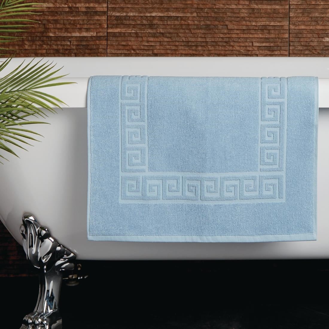 Mitre Essentials Nova Bath Mat Blue - GW348 Mitre Essentials