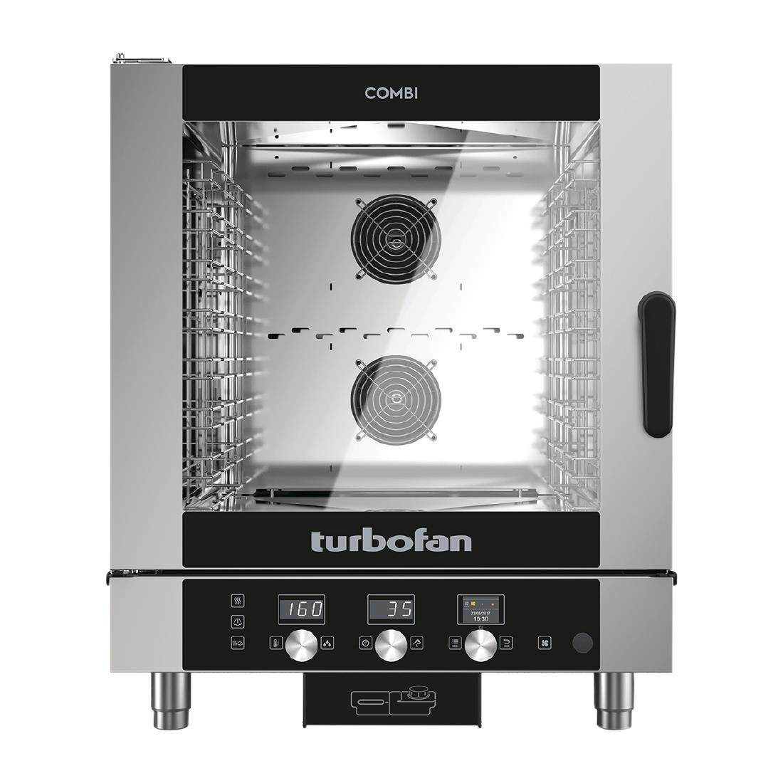 Blue Seal Turbofan 7 Grid Touch Control Combi Oven with Auto Wash EC40D7 - HC004 Combination Ovens Blue Seal