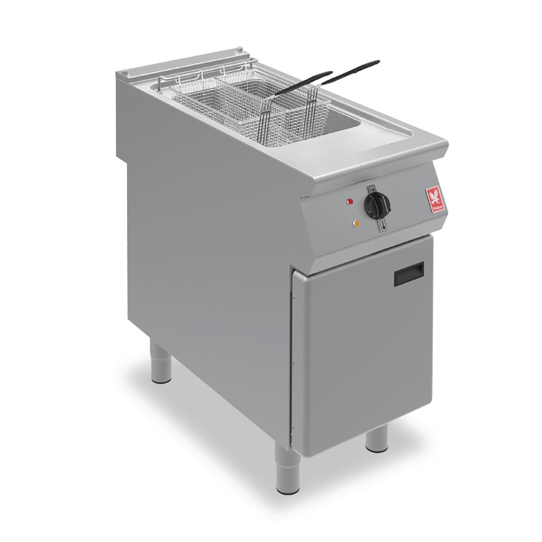 Falcon F900 Single Tank Twin Basket Free Standing Electric Fryer E9341 - HC099 Freestanding Electric Fryers Falcon