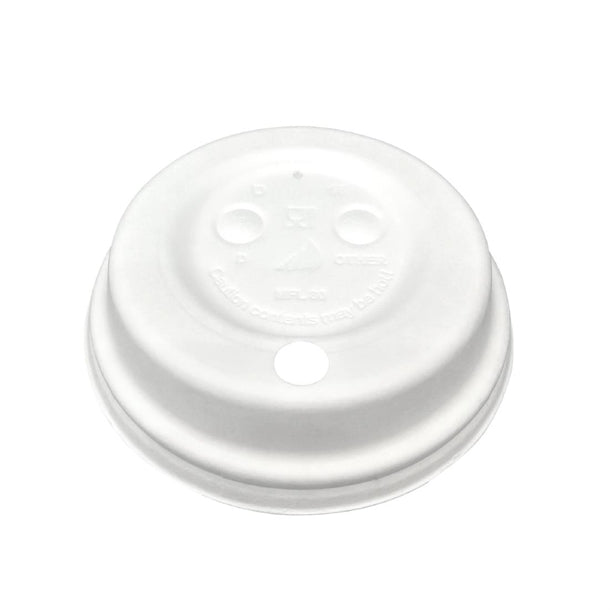 Huhtamaki Wood Fibre Hot Cup Lid 90mm (Pack of 1500) - HC191 Disposable Cups Huhtamaki