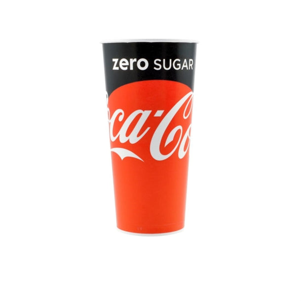 Coke Zero Cold Cups 22oz (Pack of 1000) - HC195 Disposable Glasses Coke Zero