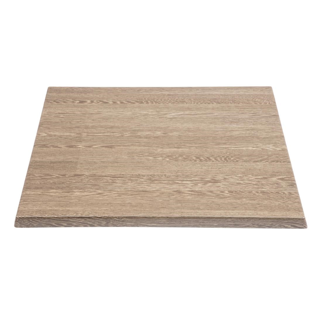 Bolero Pre-Drilled Square Table Top Wenge Grain 700mm - HC295 Wood Effect Table Tops Bolero