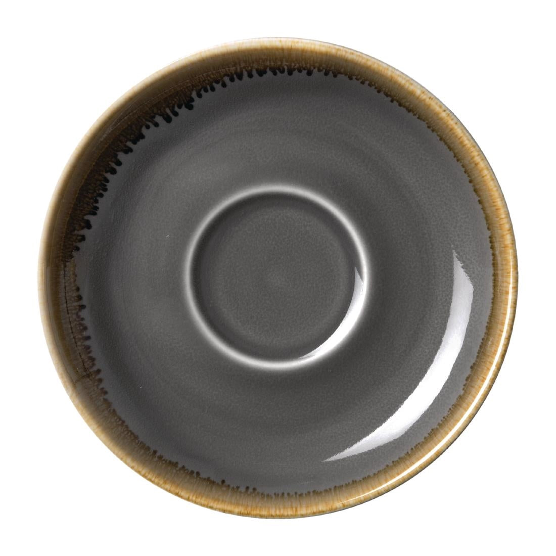 Olympia Kiln Smoke Saucer 160mm (Pack of 6) - HC393 Olympia