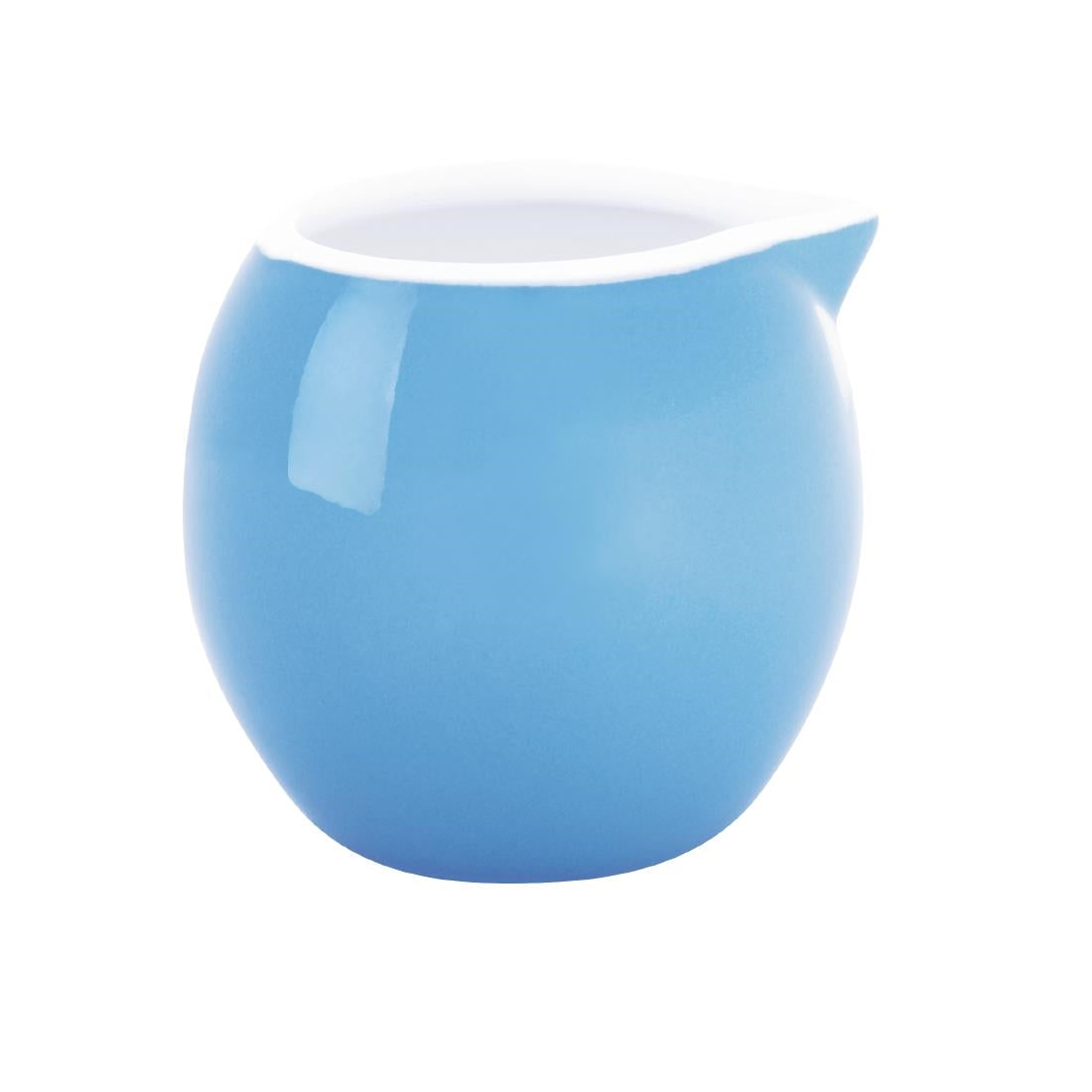 Olympia Cafe Milk Jug Blue - 70ml 2.36fl oz (Box 6) - HC401 Olympia Crockery Olympia