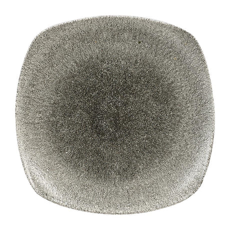 Churchill Studio Prints Raku Square Plates Quartz Black 252mm (Pack of 12) - HC778 Plates Churchill
