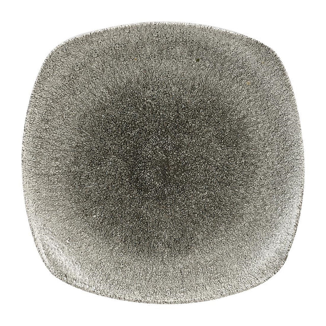 Churchill Studio Prints Raku Square Plates Quartz Black 252mm (Pack of 12) - HC778 Plates Churchill