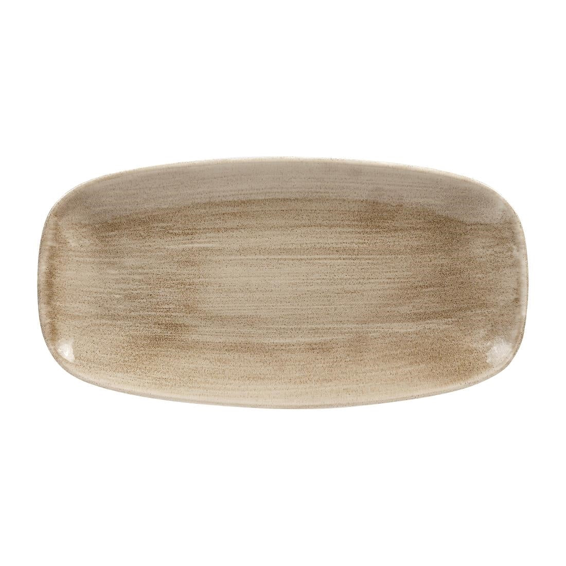 Churchill Stonecast Patina Antique Rectangular Plates Taupe 298mm (Pack of 12) - HC797 Plates Churchill