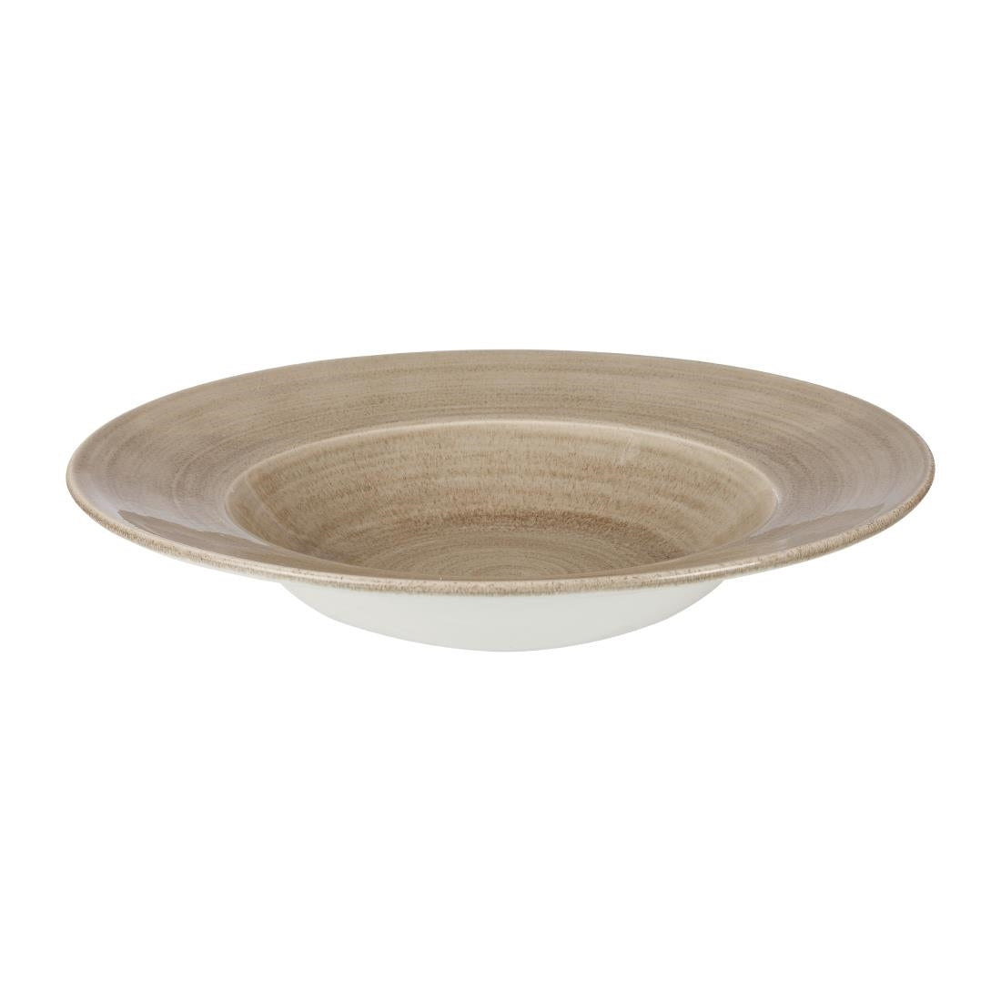 Churchill Stonecast Patina Antique Round Wide Rim Bowls Taupe 280mm - HC799 Bowls Churchill