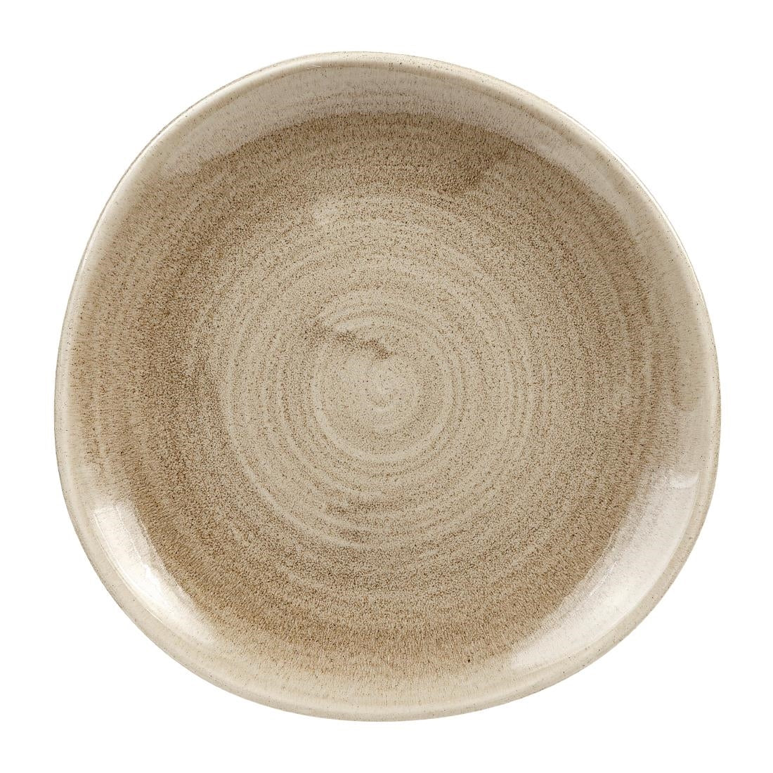 Churchill Stonecast Patina Antique Organic Round Plates Taupe 210mm (Pack of 12) - HC802 Plates Churchill