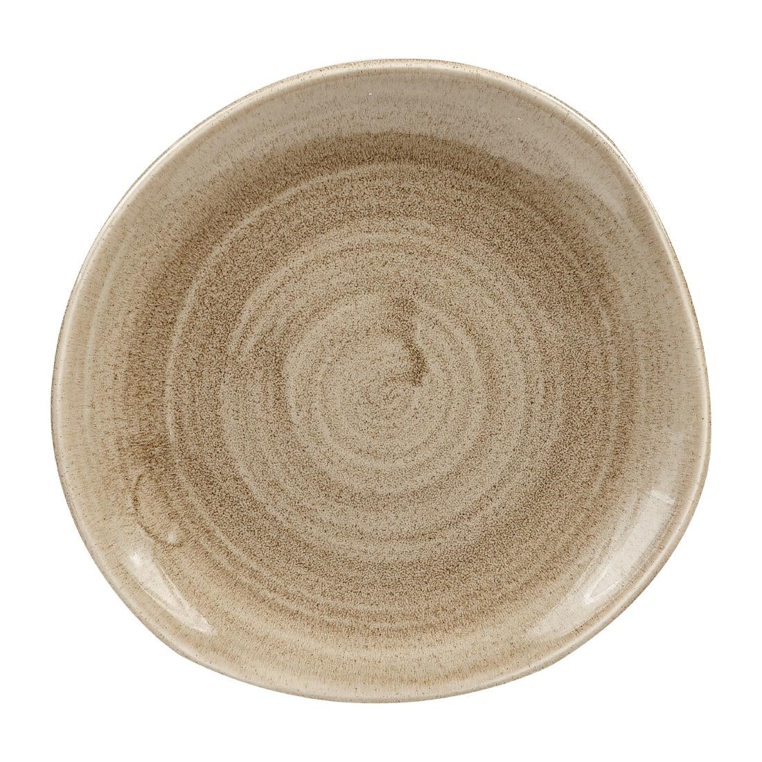 Churchill Stonecast Patina Antique Organic Round Plates Taupe 186mm (Pack of 12) - HC803 Plates Churchill