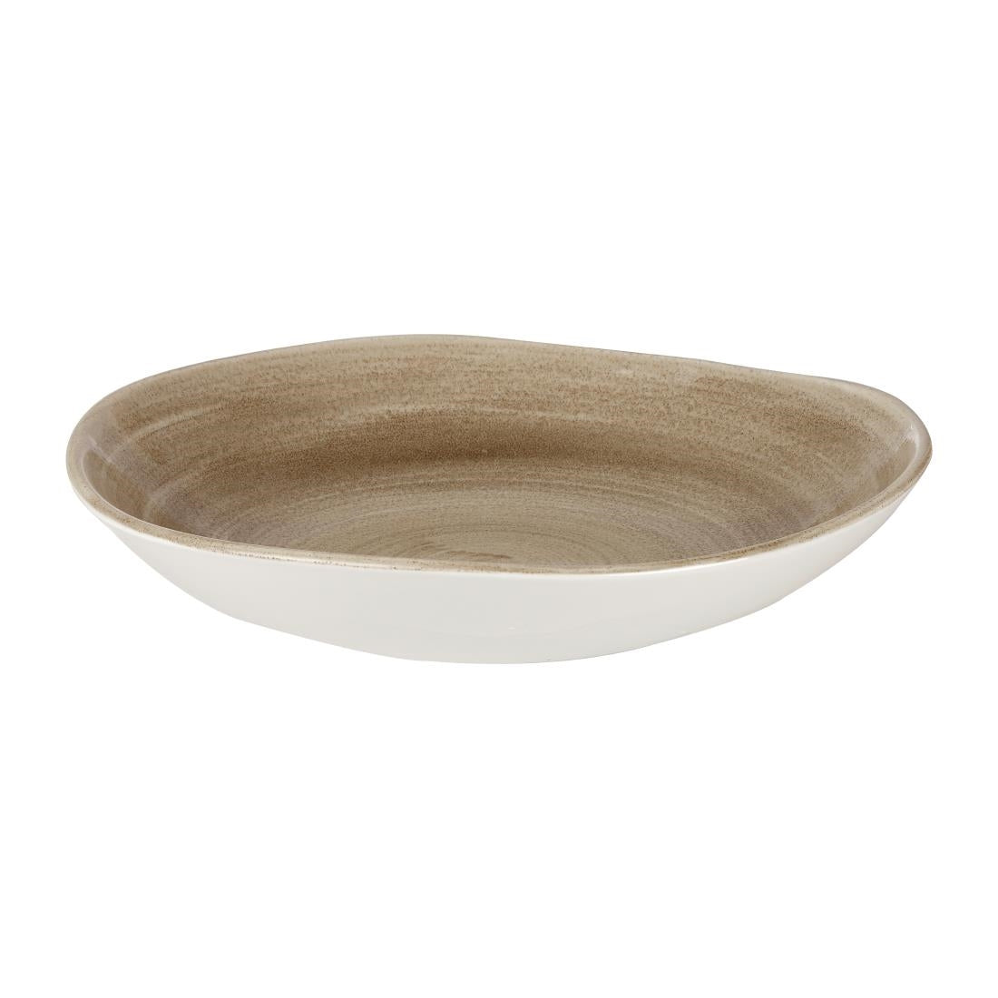 Churchill Stonecast Patina Antique Organic Round Bowls Taupe 253mm (Pack of 12) - HC804 Bowls Churchill