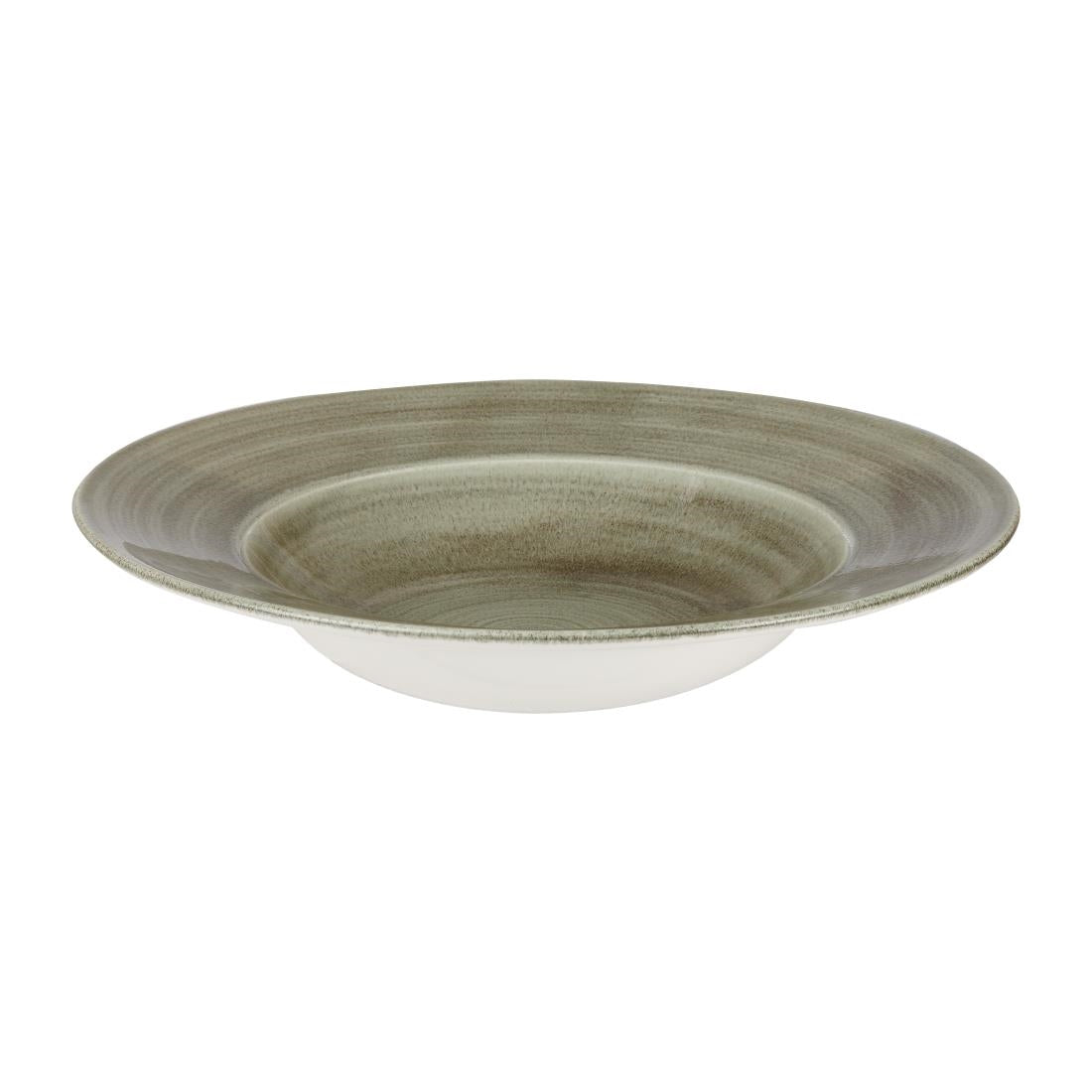 Churchill Stonecast Patina Antique Wide Rim Bowls Green 280mm (Pack of 12) - HC819 Bowls Churchill