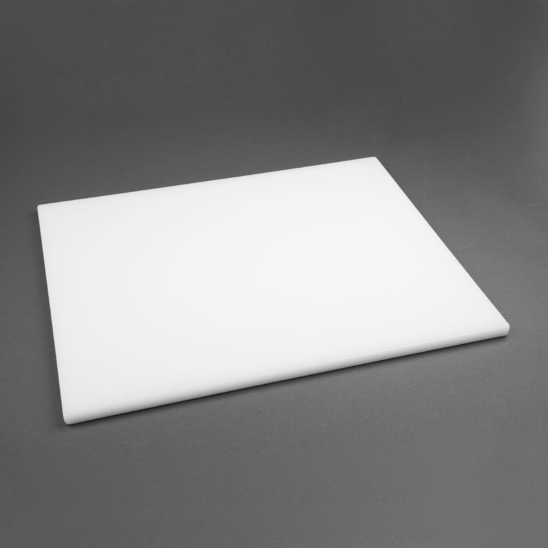 Hygiplas Thick Low Density White Chopping Board Large 600x450x20mm - HC882 Hygiplas