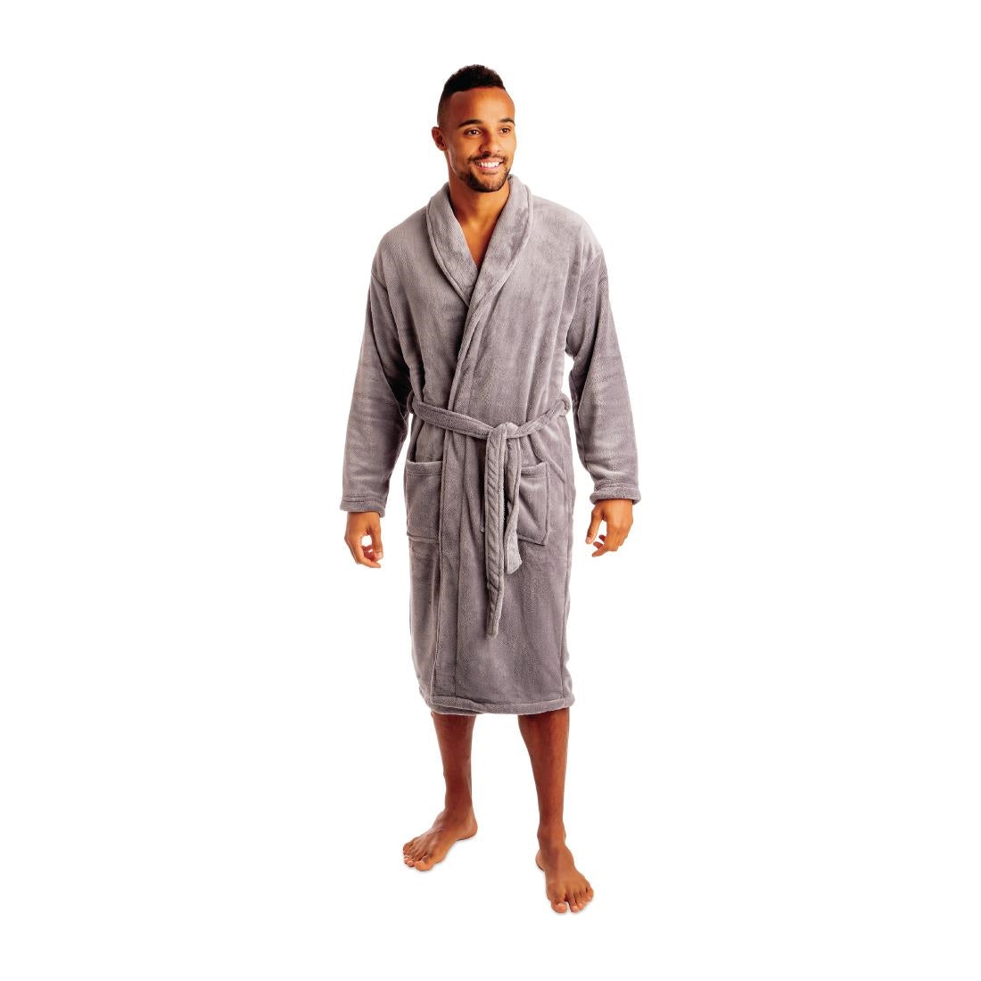 Comfort Vienna Bathrobe Grey - HD237 Mitre Comfort