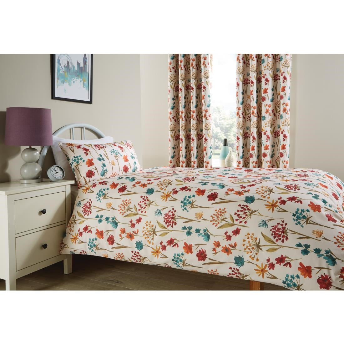 Mitre Essentials Moorhouse Single Duvet Cover Ruby - HN749 Mitre Essentials