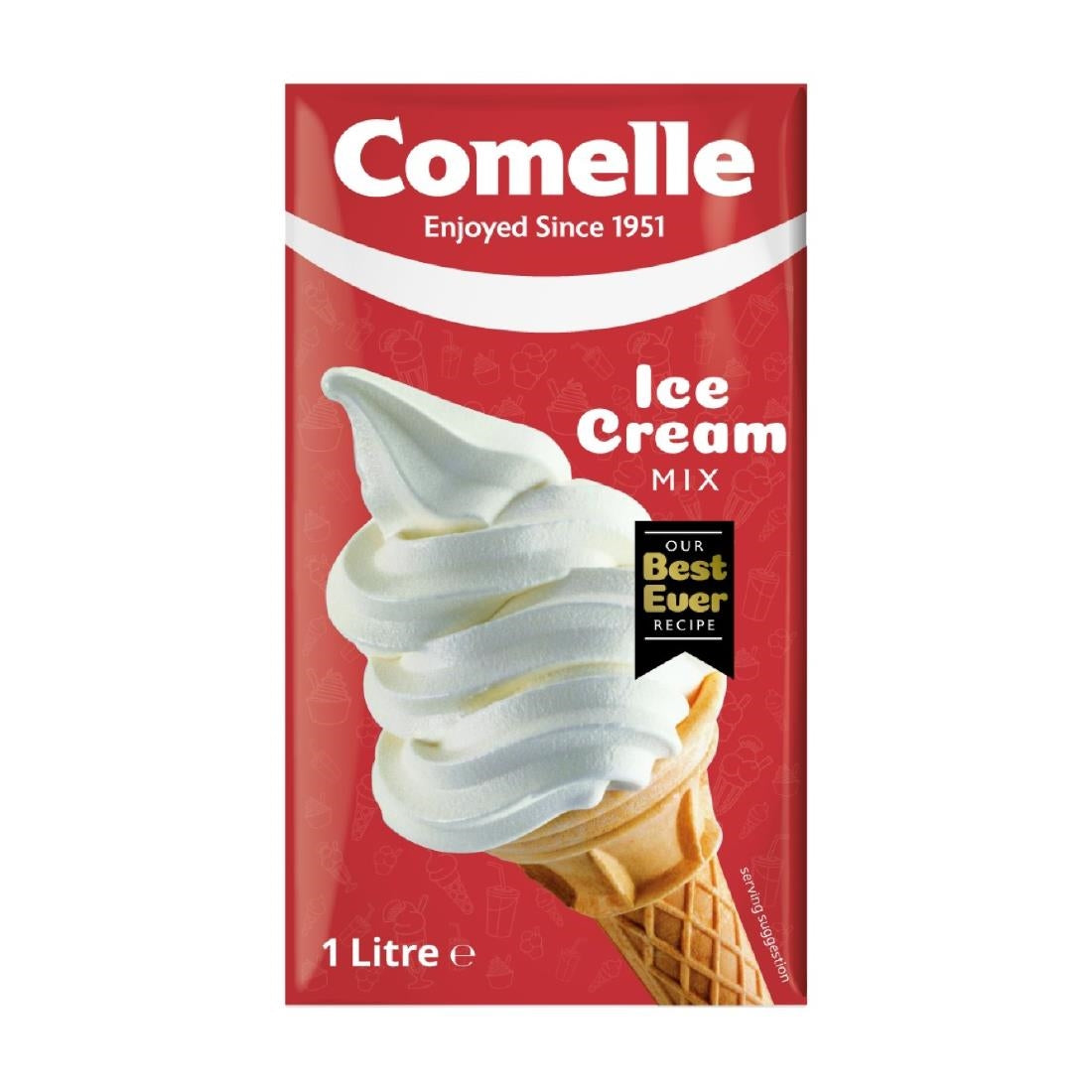 Comelle Vanilla Ice Cream Mix 1Ltr (Pack of 12) - HN934 Comelle