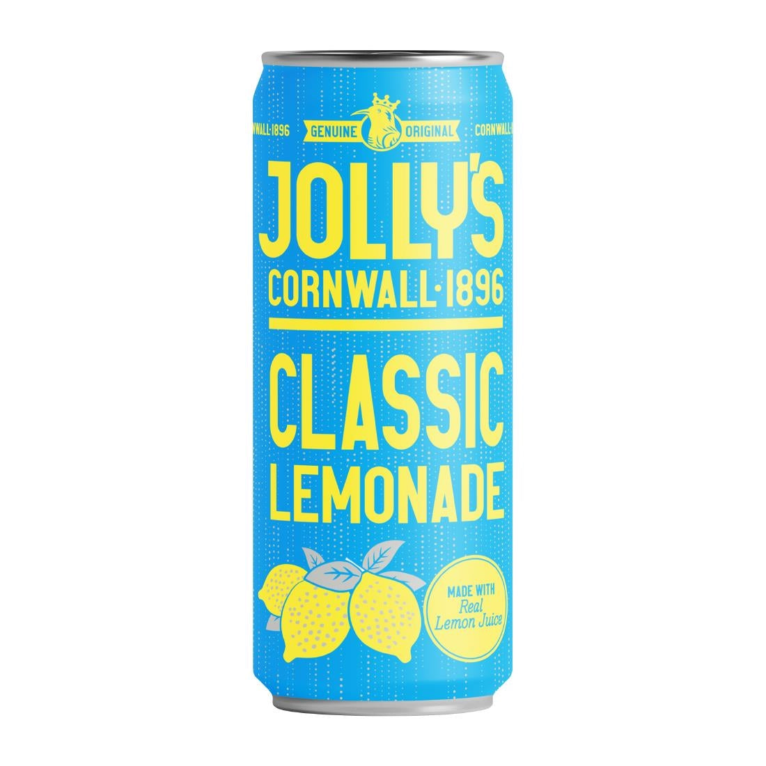 Jolly's Cornish Classic Lemonade Cans 250ml (Pack of 24) - HN940 Jolly's