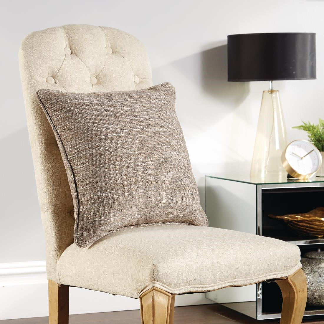 Mitre Polaris Throw Cushion Mocha 43 x43cm - HP009 Mitre Comfort