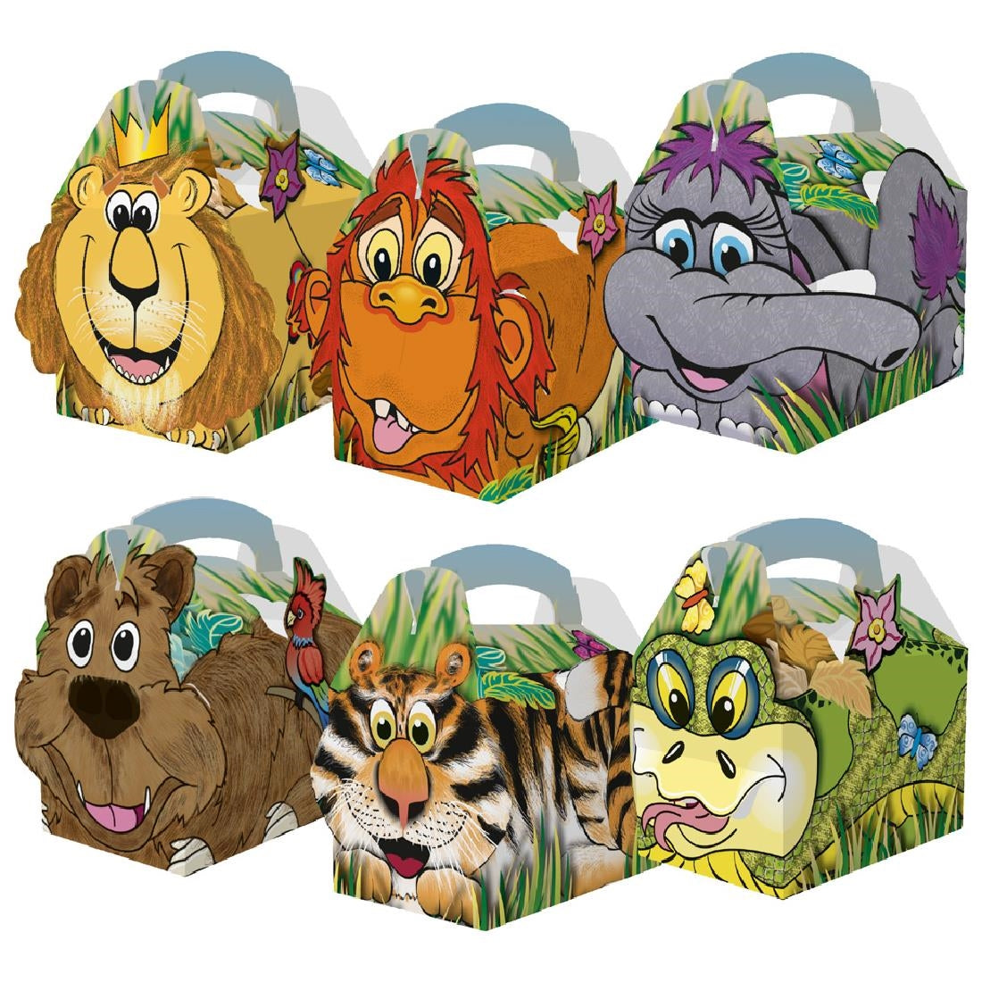 Colpac Jungle Lion Children's Meal Boxes (Pack of 250) - HP699 Colpac