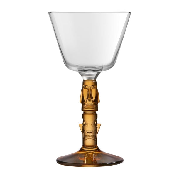 Onis Tiki Mai Tai Glasses with Amber Stem 200ml (Pack of 6) - HP747 Cocktail Glasses Onis