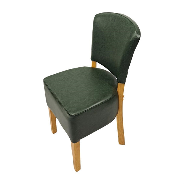 Hanoi Dining Chair In Soft Oak with Bison Vinyl Cedar (Pack of 2) - HP769 Upholstered Dining Chairs Everyday