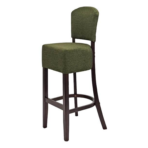 Hanoi Bar Chair in Dark Walnut with Shetland Forest Seatpad - HP778 All Stools Everyday