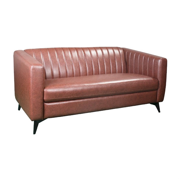 Capri 2 Seat Sofa in Bison Espresso Vinyl - HP796 Sofas Everyday