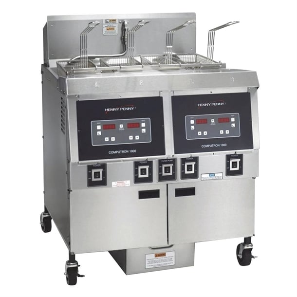 Henny Penny Open Twin Well Electric Fryer HPOFE322-C1000 - HP803 Electric & Gas Pressure Fryers Henny Penny