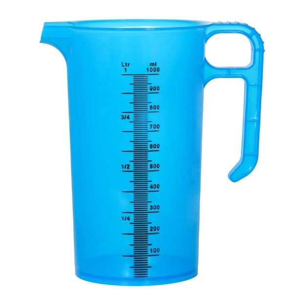 Pro-Measures Polypropylene Measuring Jug Blue 1Ltr - HP866 Pro-Measures