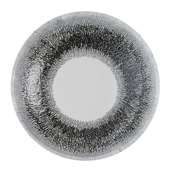 Churchill Studio Prints Fusion Black Evolve Coupe Bowls 182mm (Pack of 12) - HR304 Bowls Churchill Super Vitrified