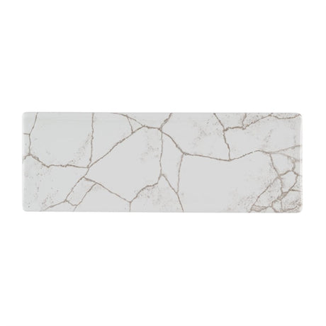 Churchill Studio Prints Kintsugi Agate Grey Oblong Plates 250x90mm (Pack of 6) - HR309 Plates Churchill Super Vitrified