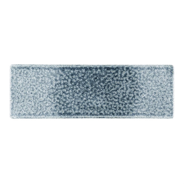 Churchill Raku Topaz Blue Oblong Plates 330 x 110mm (Pack of 6) - HR313 Plates Churchill Super Vitrified
