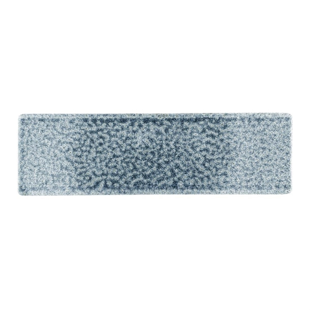 Churchill Raku Topaz Blue Oblong Plates 300 x 90mm (Pack of 6) - HR314 Plates Churchill Super Vitrified