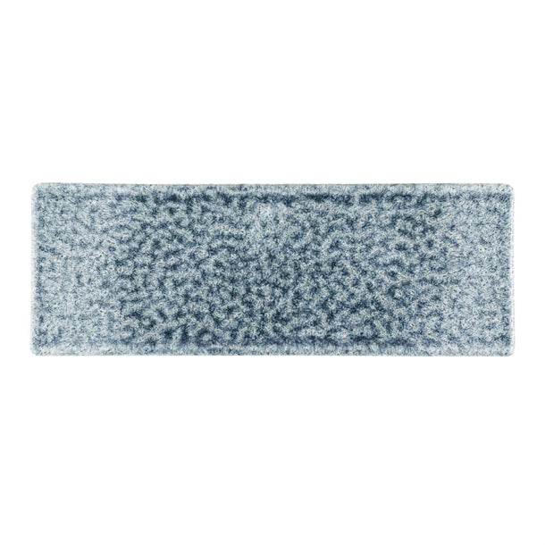 Churchill Raku Topaz Blue Oblong Plates 250 x 90mm (Pack of 6) - HR315 Plates Churchill Super Vitrified
